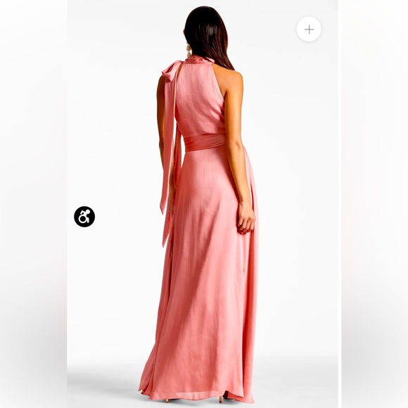 A rouge colored elegant maxi dress by Sachin and Babi perfect for… - Picture 4 of 4